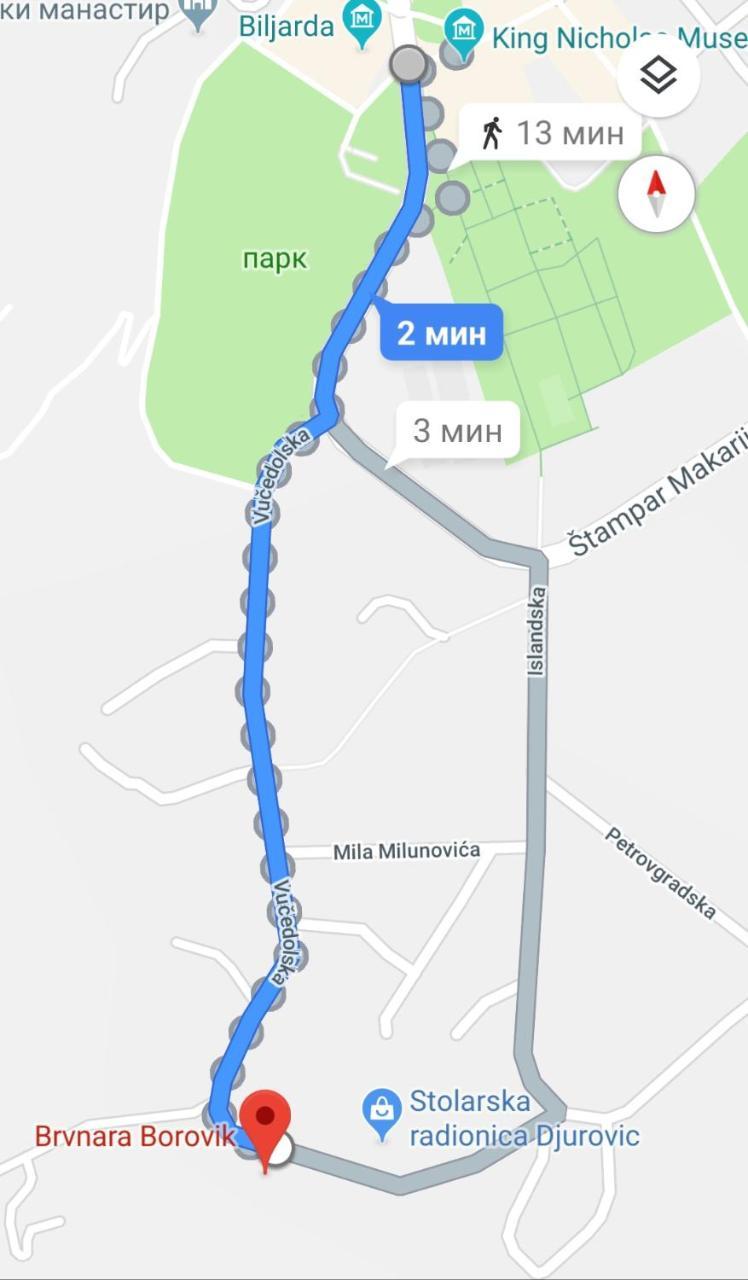 Brvnara Borovik Villa Cetinje Exteriör bild